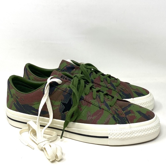 💖MEGA SALE💖Converse One Star Pro Low Top Cypress Green Women’s Canvas A03678C - Picture 2 of 10